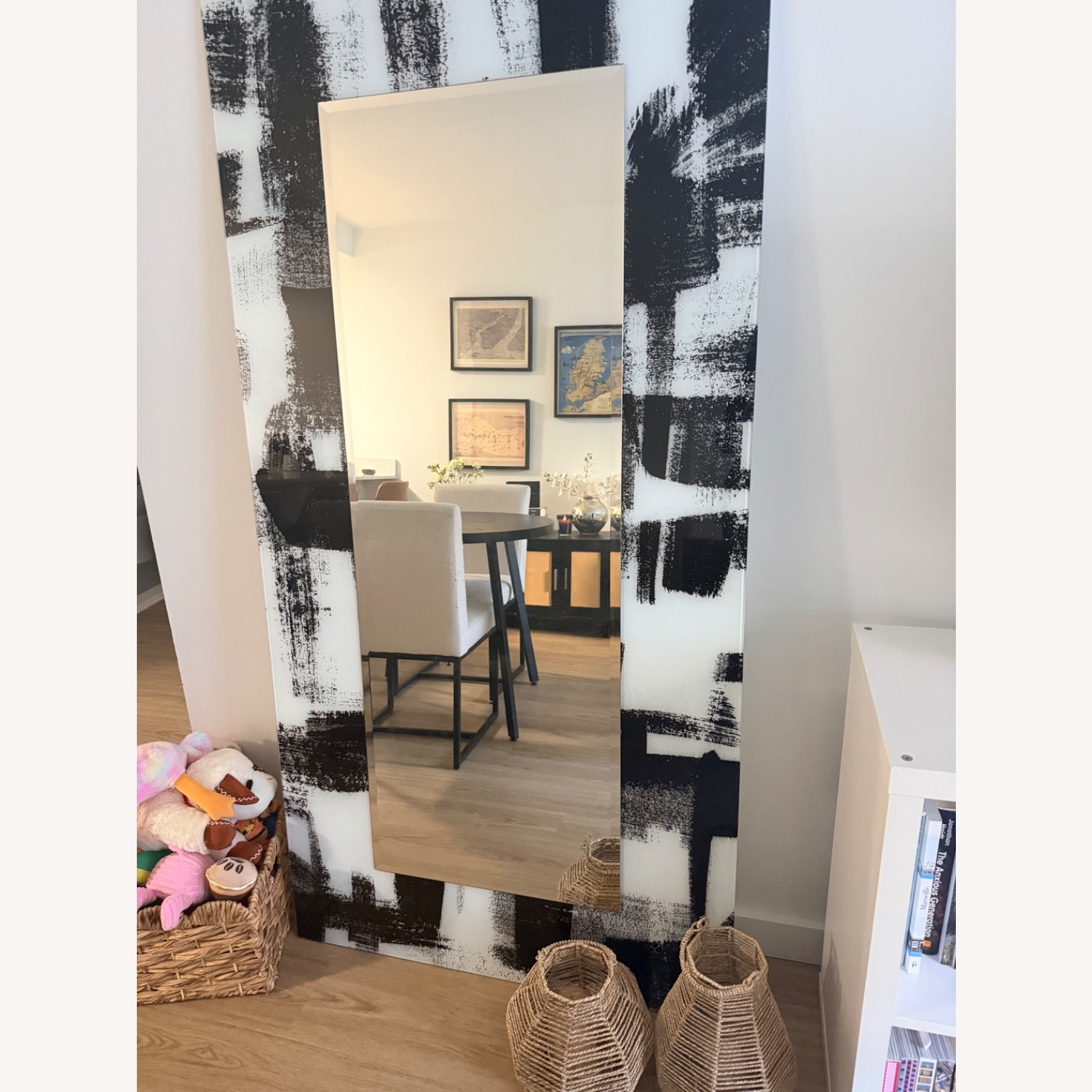 Abstract Bevel Wall Mirror - image-1