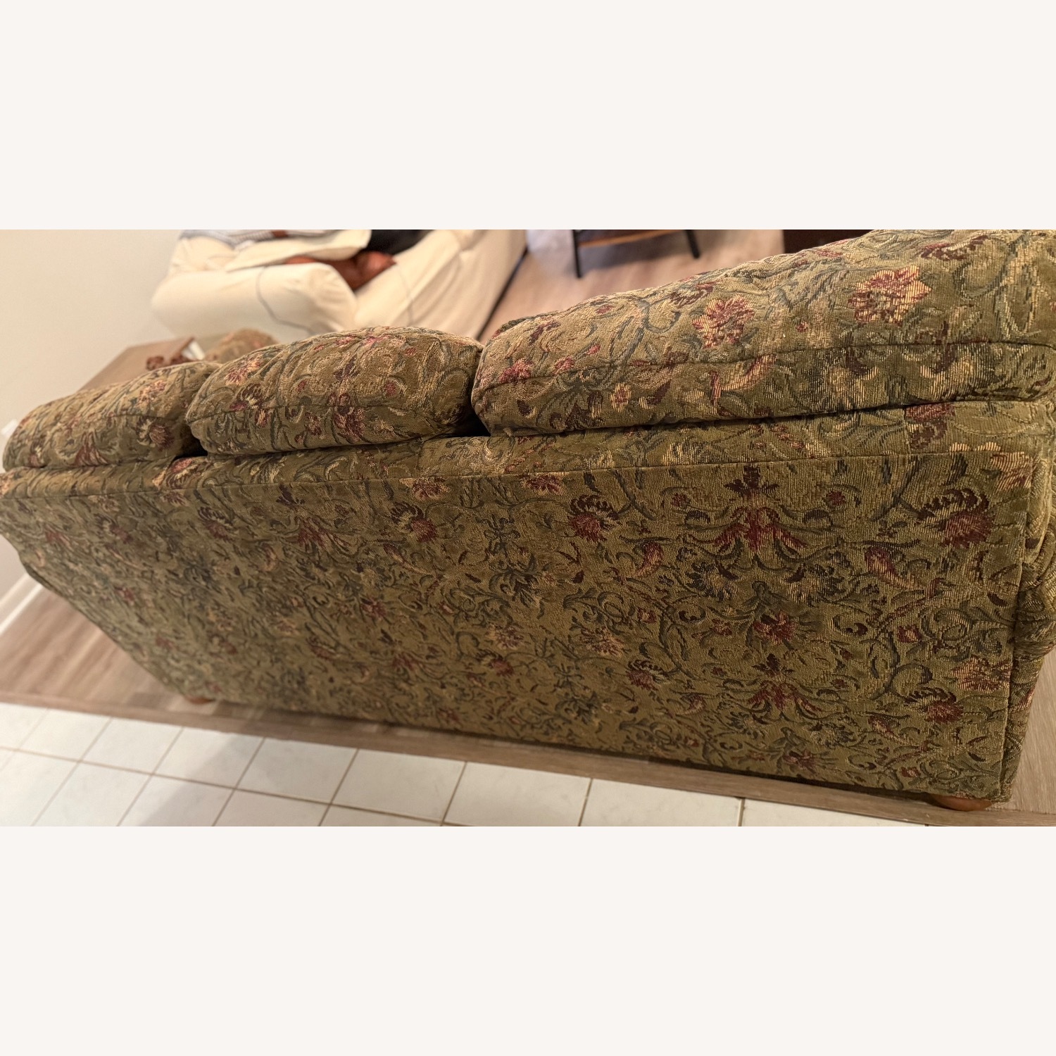 Lane Furniture Green Fabric Sleeper Sofa - image-2