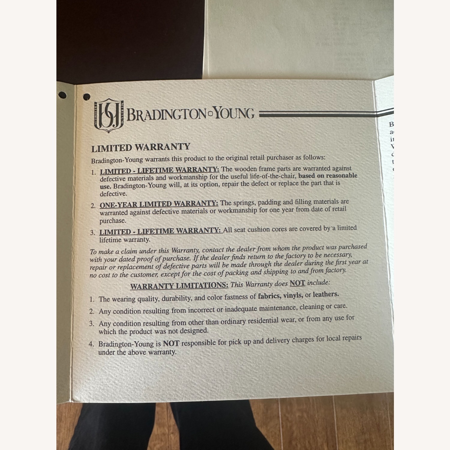 Bradington Young Leather 3+ Seater Sofa - image-4