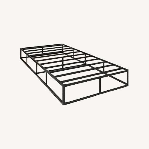 Used Amazon Light Gray Fabric Twin Bed for sale on AptDeco