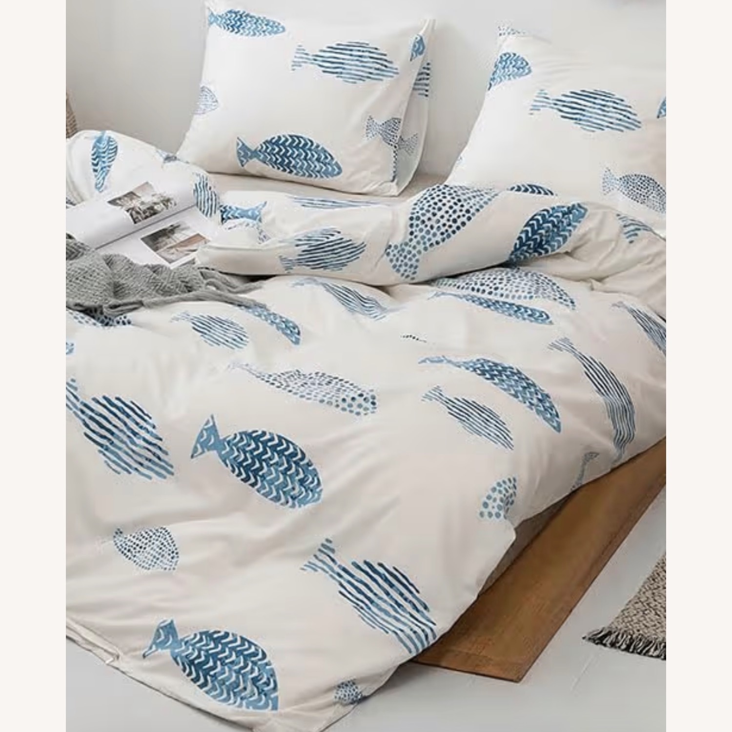 Amazon Light Gray Fabric Twin Bed - image-10