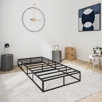 Amazon Light Gray Fabric Twin Bed