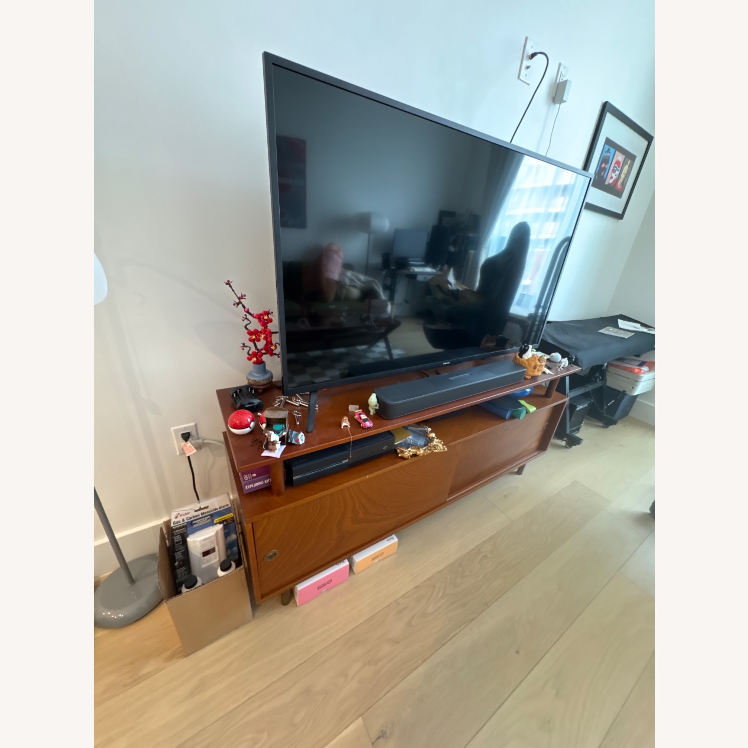 Wayfair Dark Brown Wood Media Storage - image-2