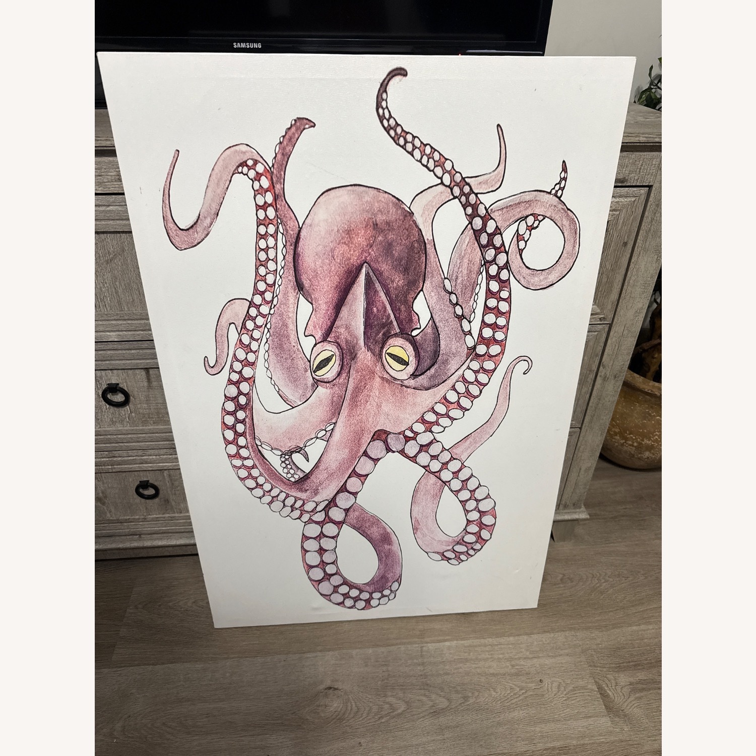 Purple Octopus Art - image-2