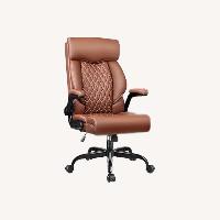 Amazon Light Brown Faux Leather Office Chair