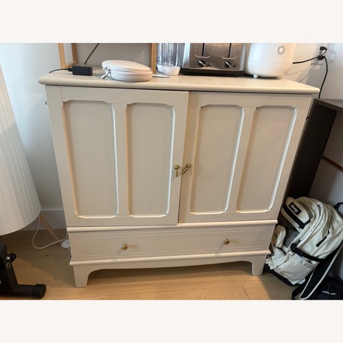 Used IKEA Lommarp White Wood Sideboard for sale on AptDeco