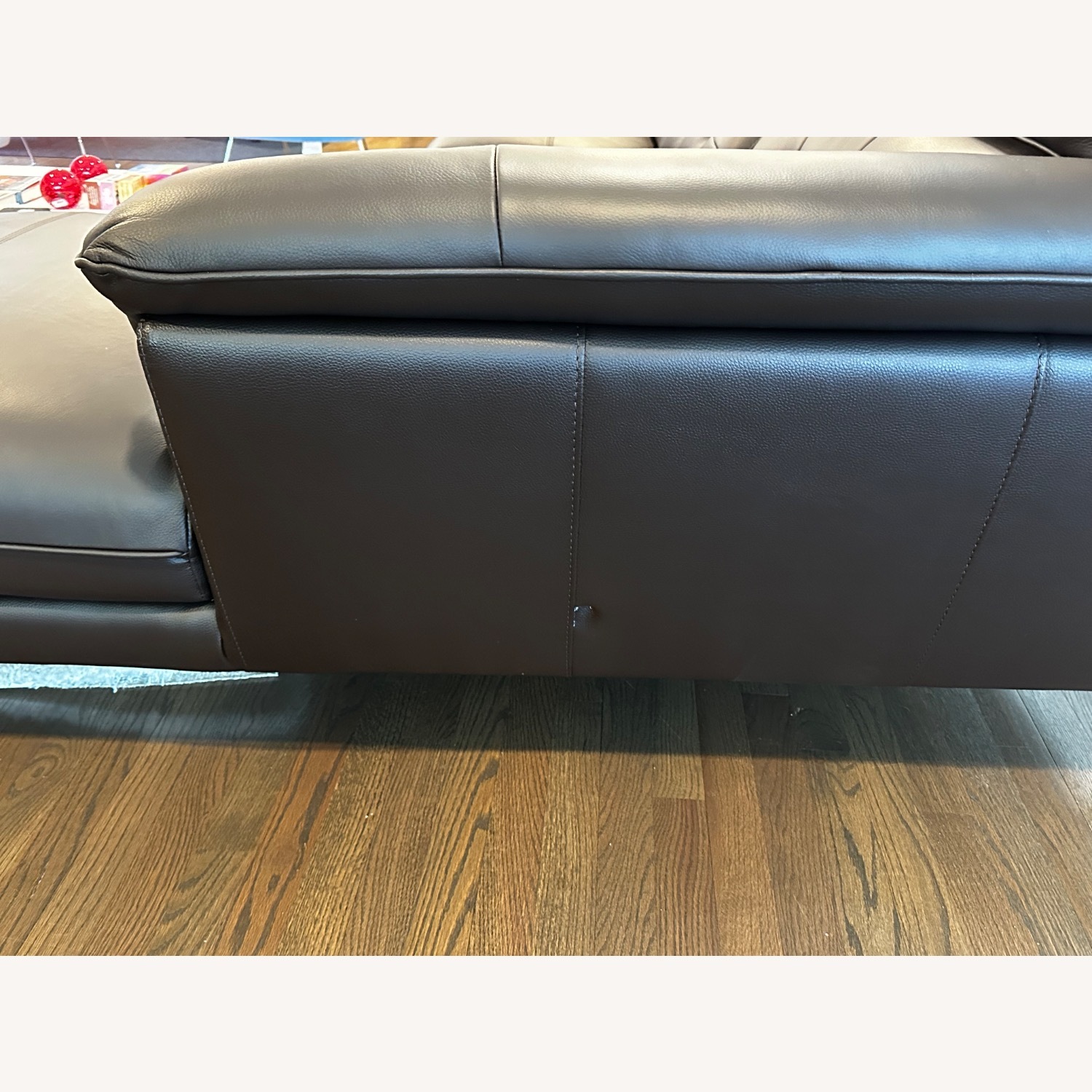 Navya Dark Brown Leather 2 Piece Sectional - image-4