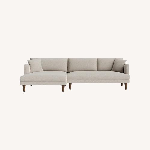 Used Joybird Natural Fabric 2 Piece Sectional for sale on AptDeco