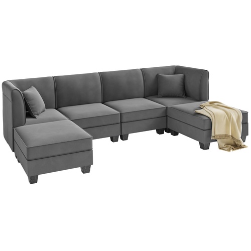 Used 6-piece Modular Couch with Reversible Chaise for sale on AptDeco