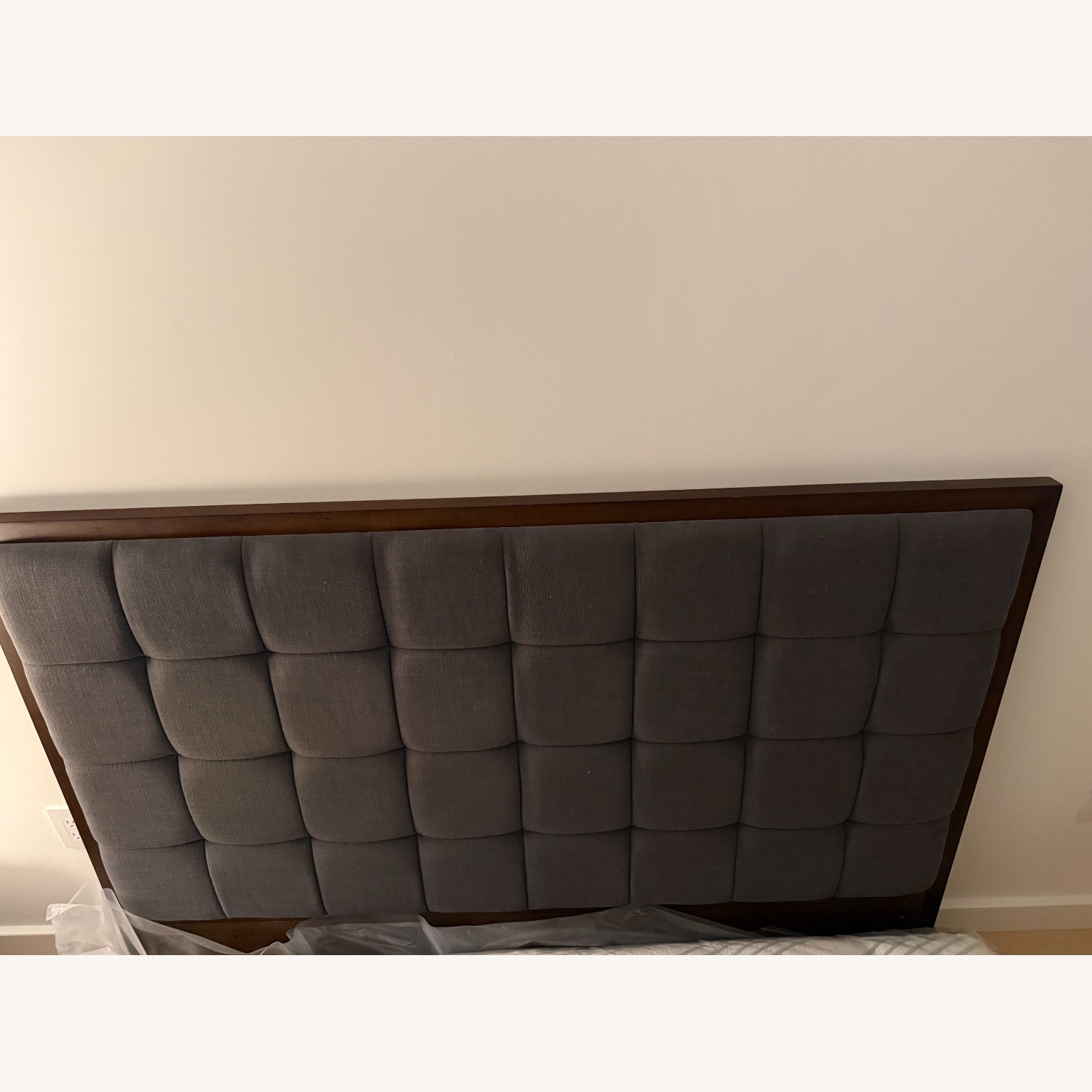 Crate & Barrel Hayden Dark Brown Wood Queen Bed - image-4