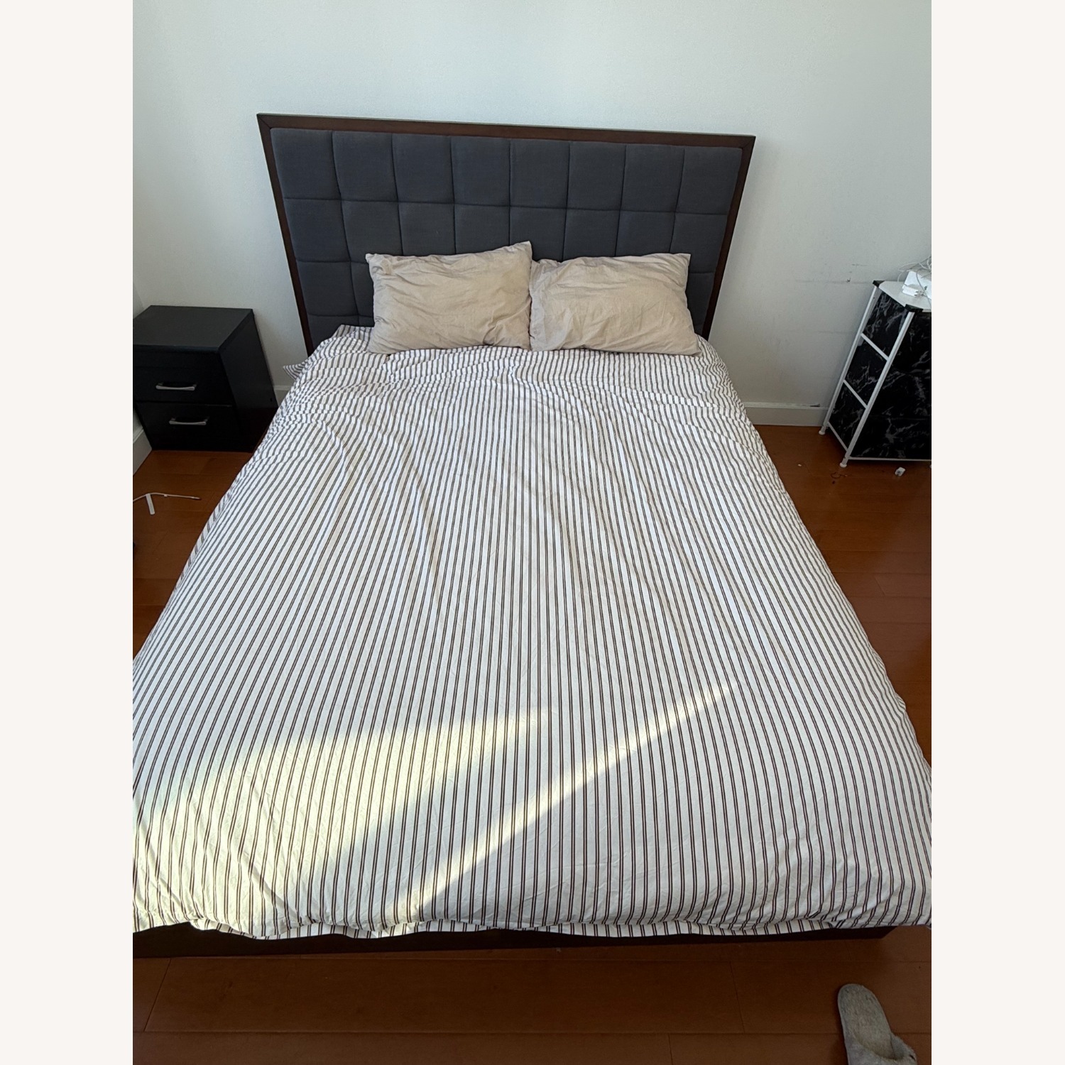 Crate & Barrel Hayden Dark Brown Wood Queen Bed - image-8