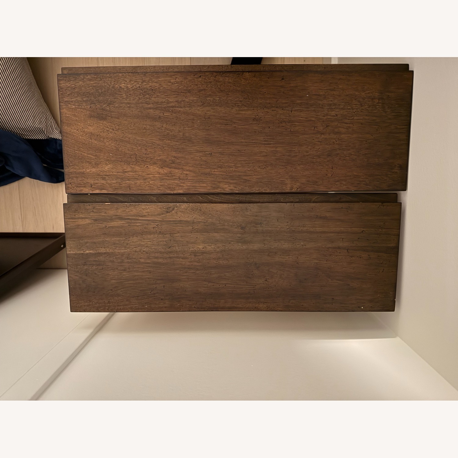 Crate & Barrel Hayden Dark Brown Wood Queen Bed - image-6