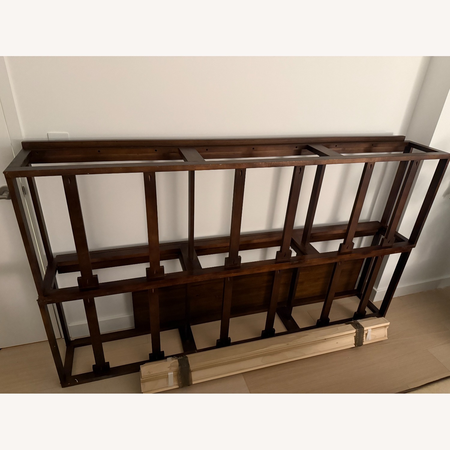 Crate & Barrel Hayden Dark Brown Wood Queen Bed - image-7