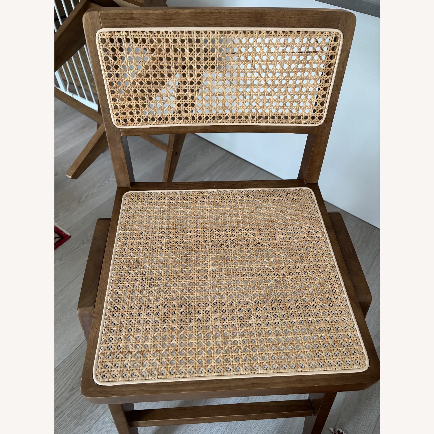 Amazon Natural Wood Rattan Stools - image-5