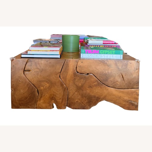 Used Custom Wood Coffee Table Set for sale on AptDeco