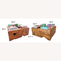 Custom Wood Coffee Table Set
