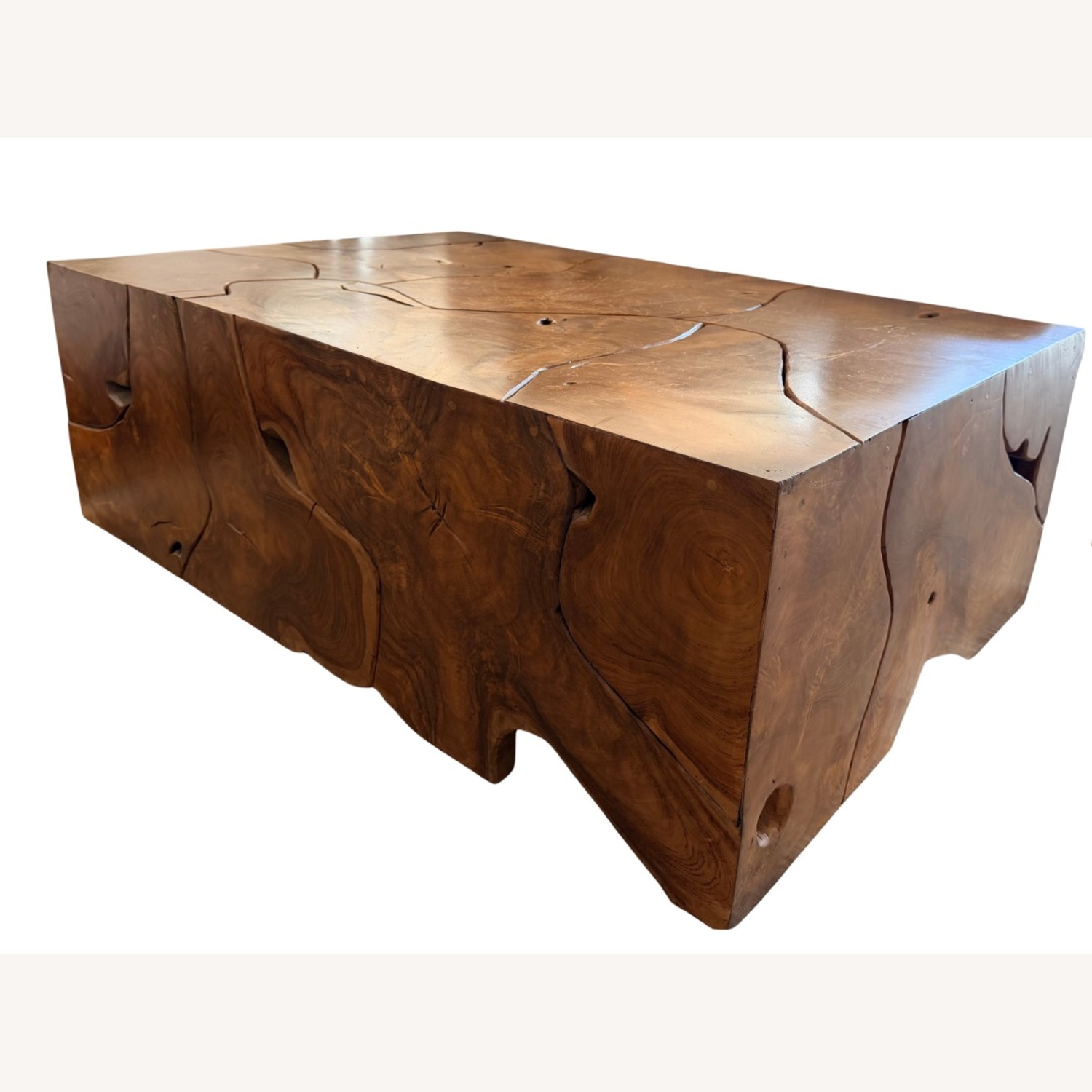 Custom Wood Coffee Table (Part of Set of 3) - image-2