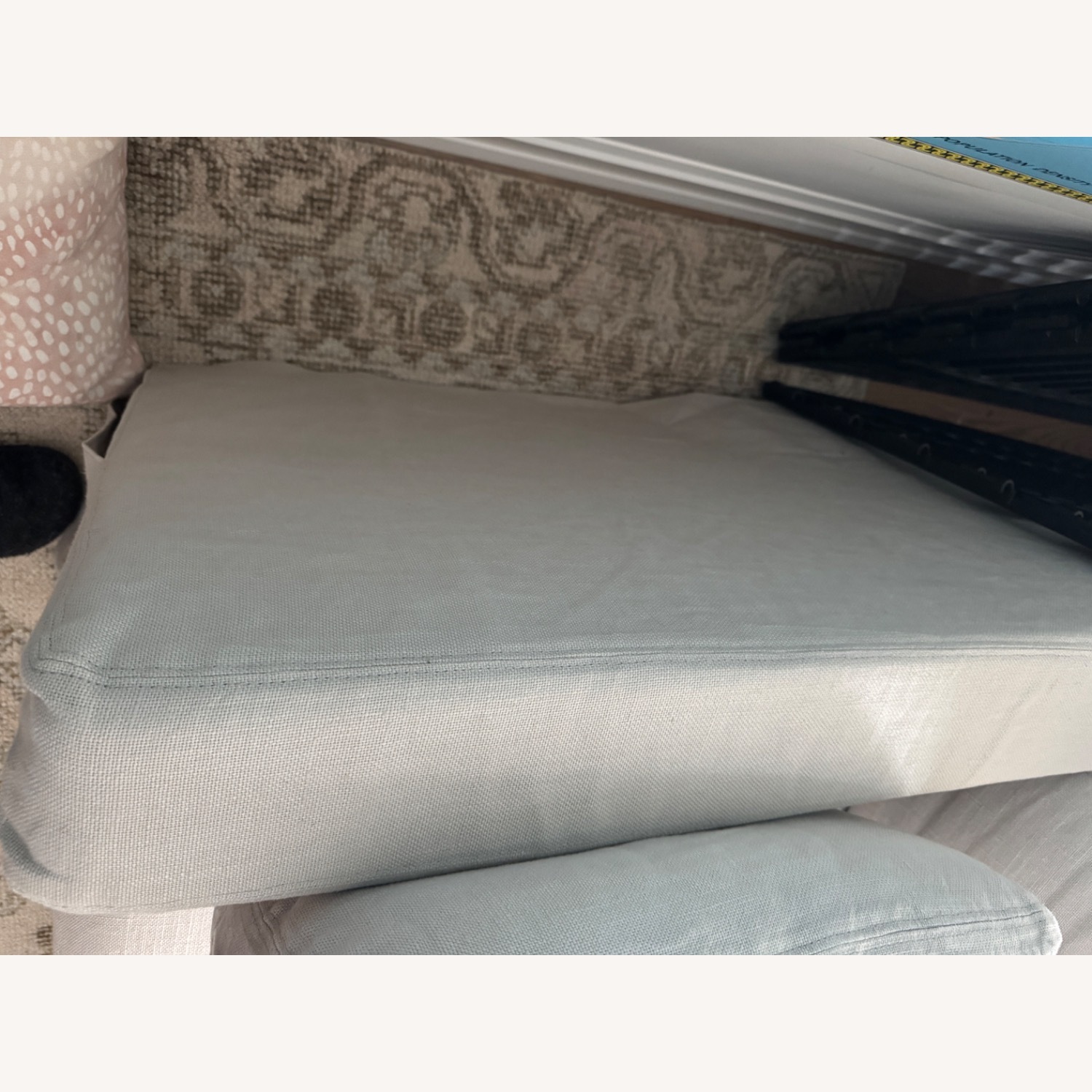 Restoration Hardware Belgian Track Arm Bench-Cushion Sofa - image-3