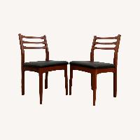 Pair Vintage Mid Century Modern Dining Chairs