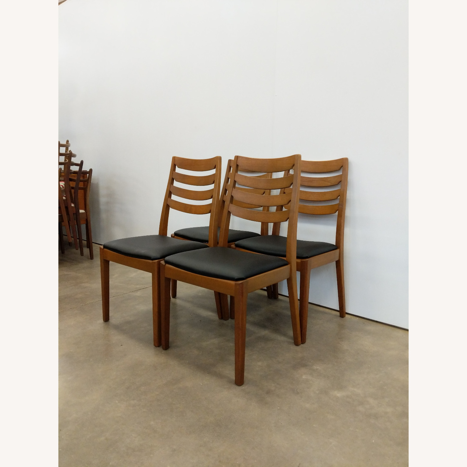 4 Vintage Mid Century Modern Nathan Dining Chairs - image-5