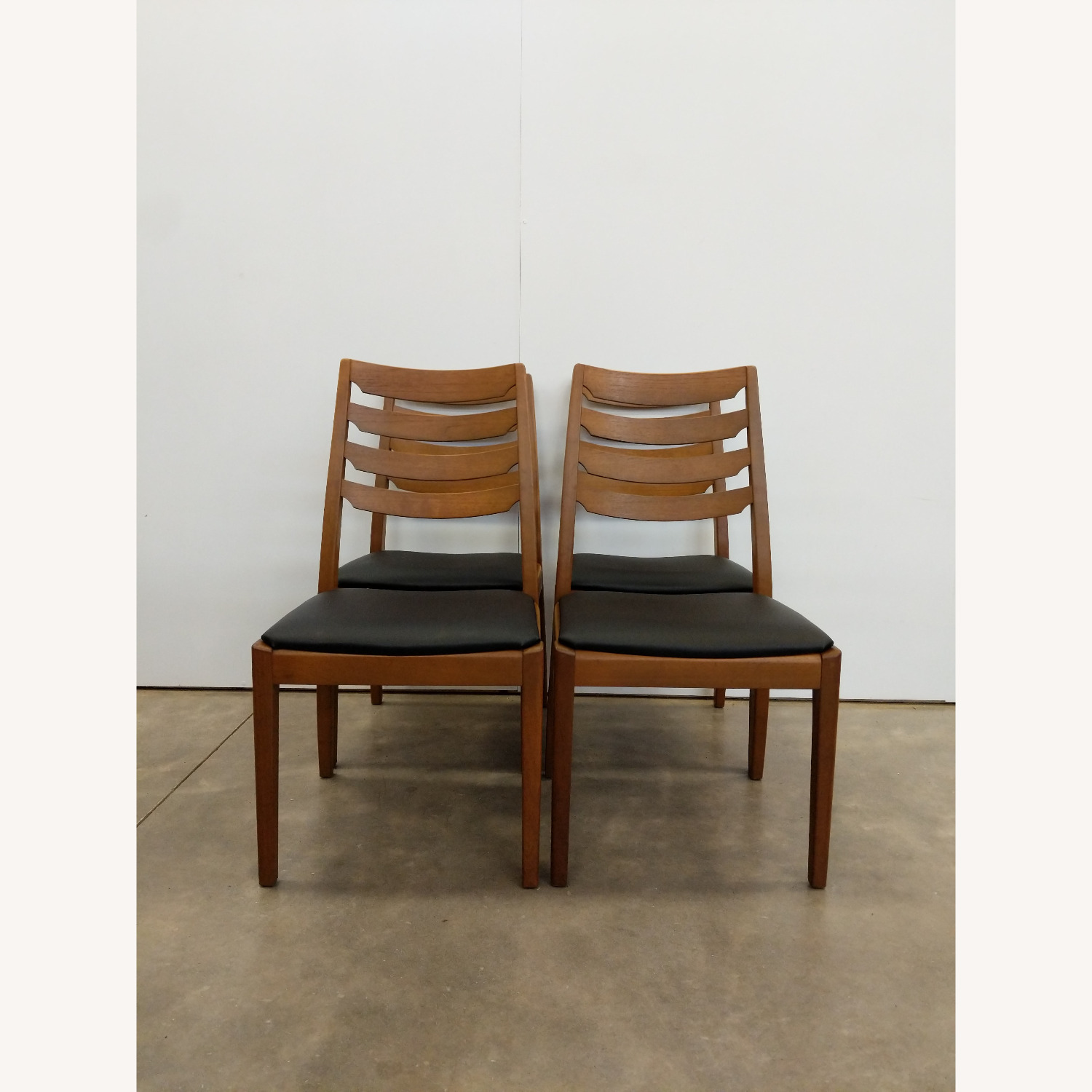 4 Vintage Mid Century Modern Nathan Dining Chairs - image-4