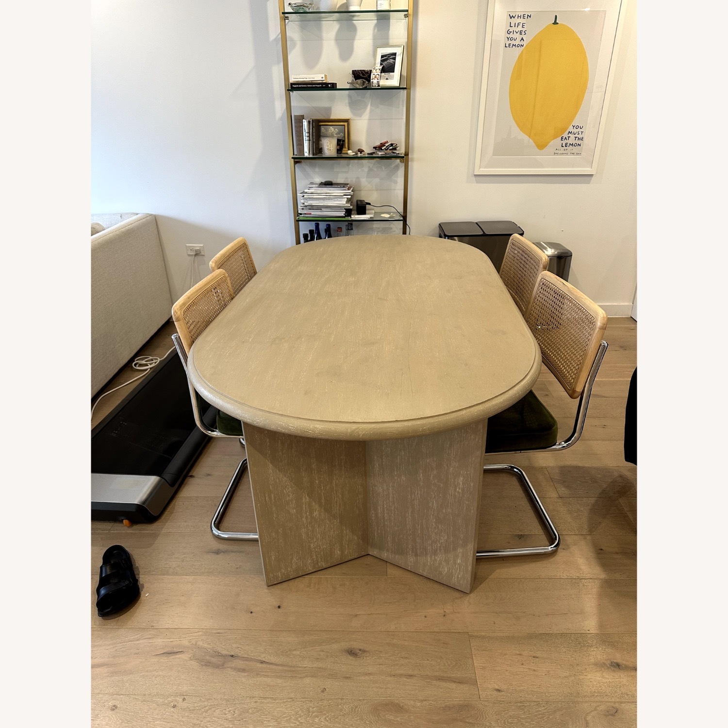 Joss & Main Brix Oval Solid Wood Base Dining Table - image-2