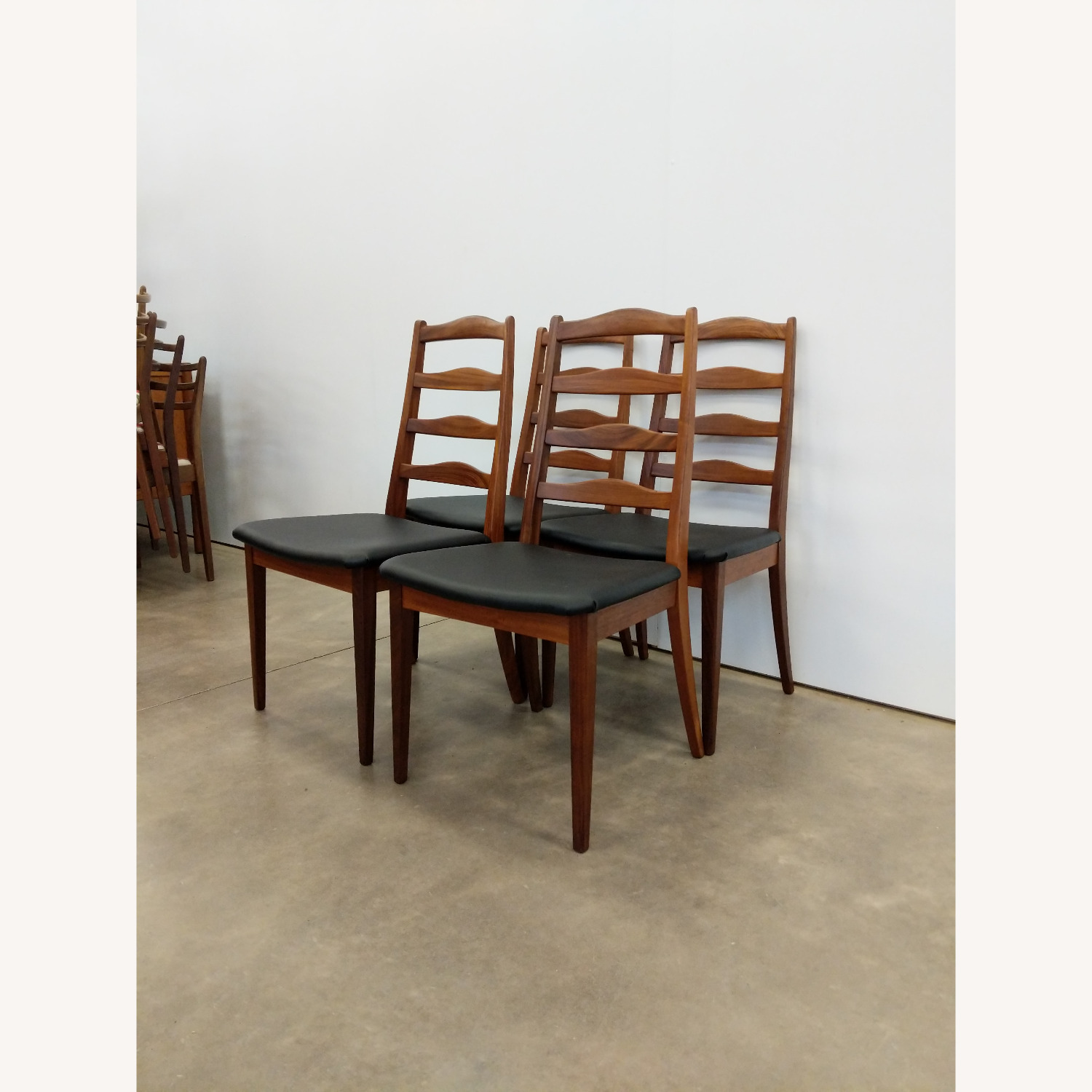 4 Vintage Mid Century Modern G Plan Dining Chairs - image-5