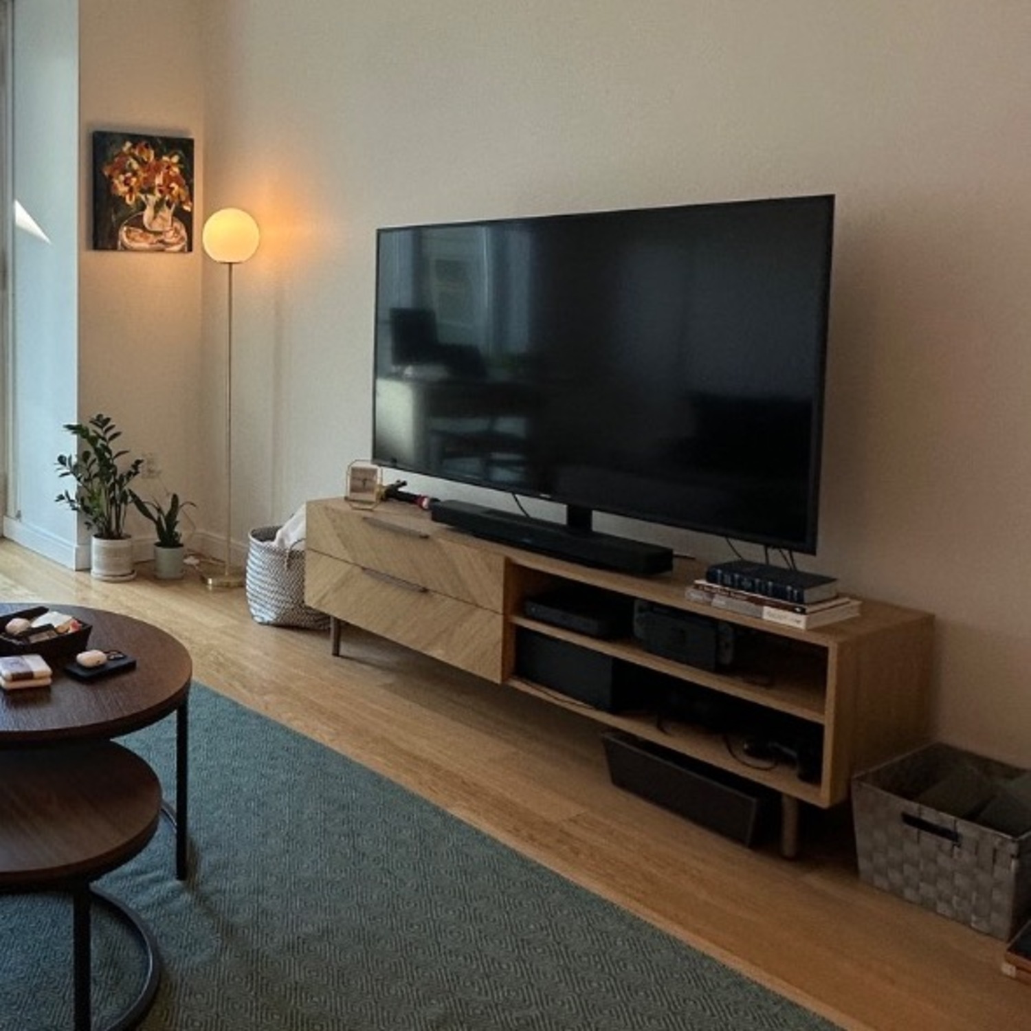 Article Mira Natural Wood Media Storage - image-2