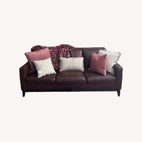 Used Raymour & Flanigan Dark Brown 3+ Seater Sofa for sale on AptDeco