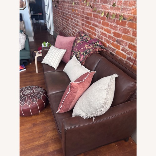 Used Raymour & Flanigan Dark Brown 3+ Seater Sofa for sale on AptDeco