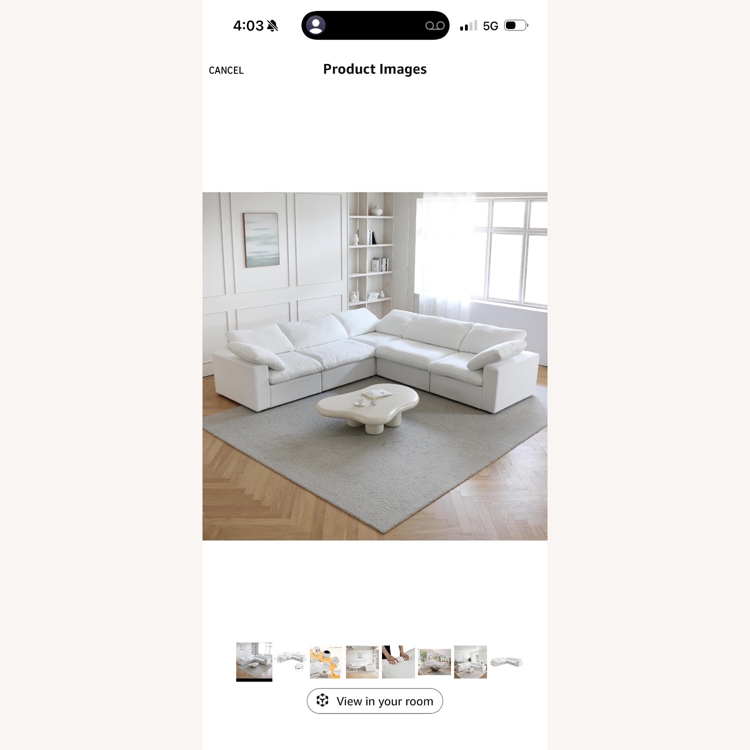 JACH V-Shaped Couch Sectional - image-1
