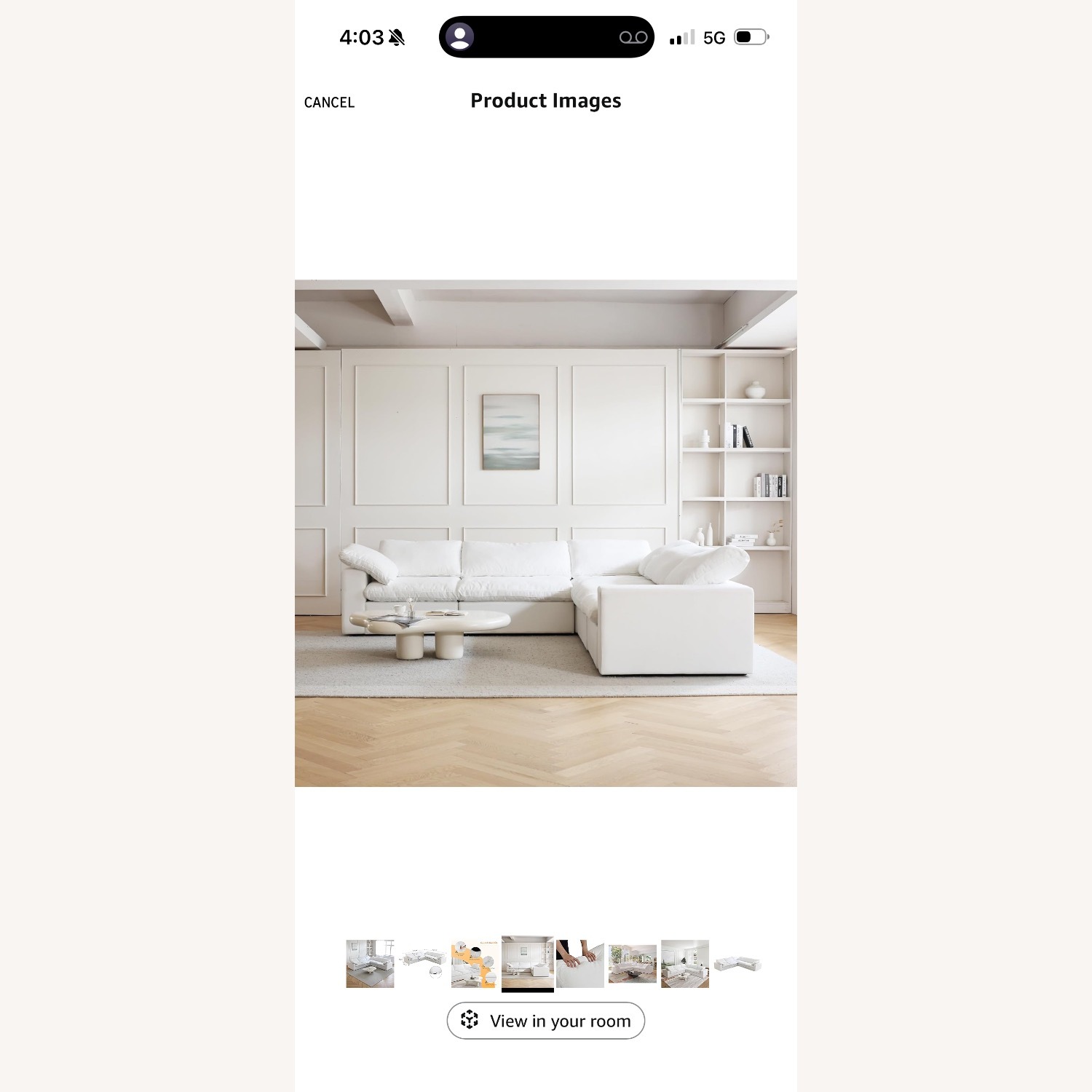 JACH V-Shaped Couch Sectional - image-5