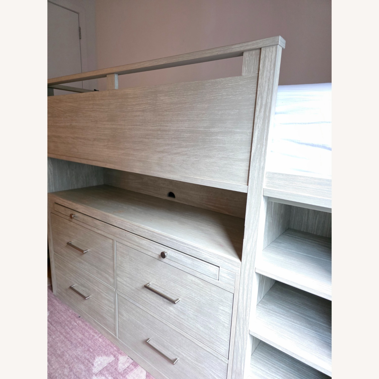 Pottery Barn Teen Light Gray Cleary Loft Bed - image-5