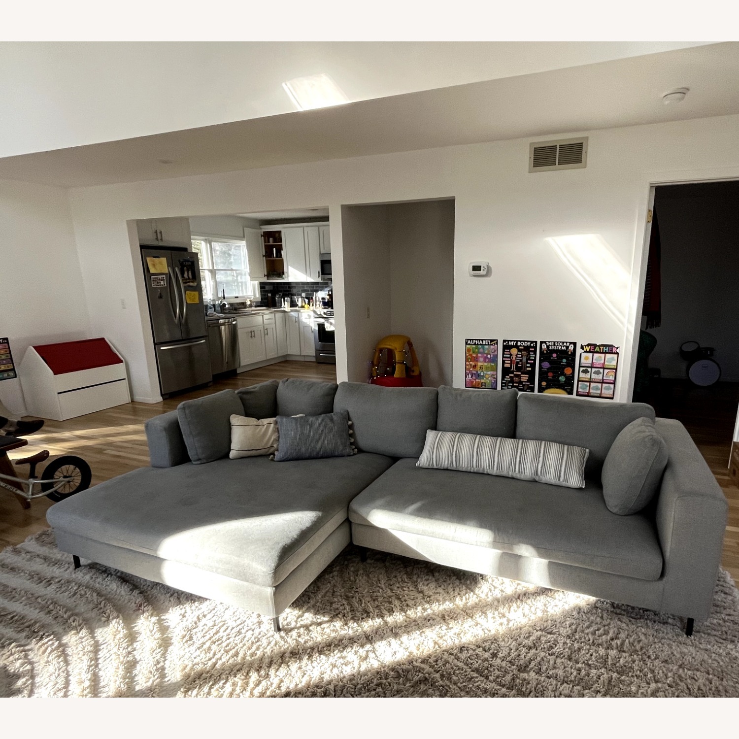 Rove Concepts Light Gray 2 Piece Sectional - image-3