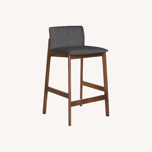 Used Design Within Reach Contour Light Gray Wood Stools for sale on AptDeco