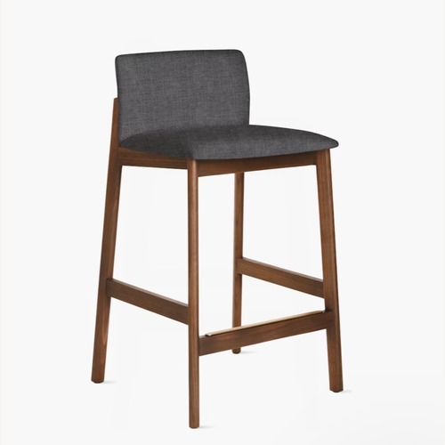 Used Design Within Reach Contour Light Gray Wood Stools for sale on AptDeco