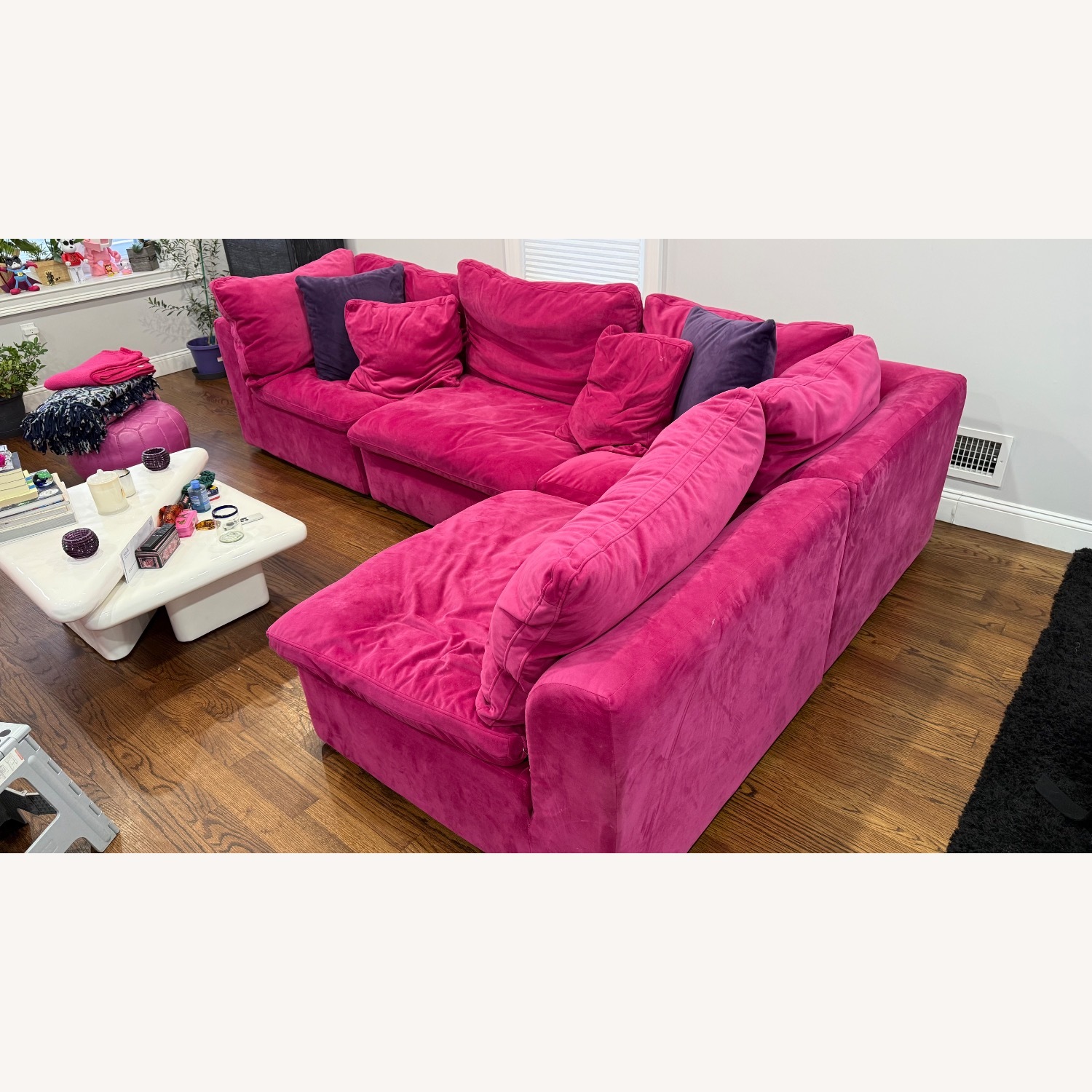 Joybird Bryant Pink Fabric 3+ Piece Sectional - image-2