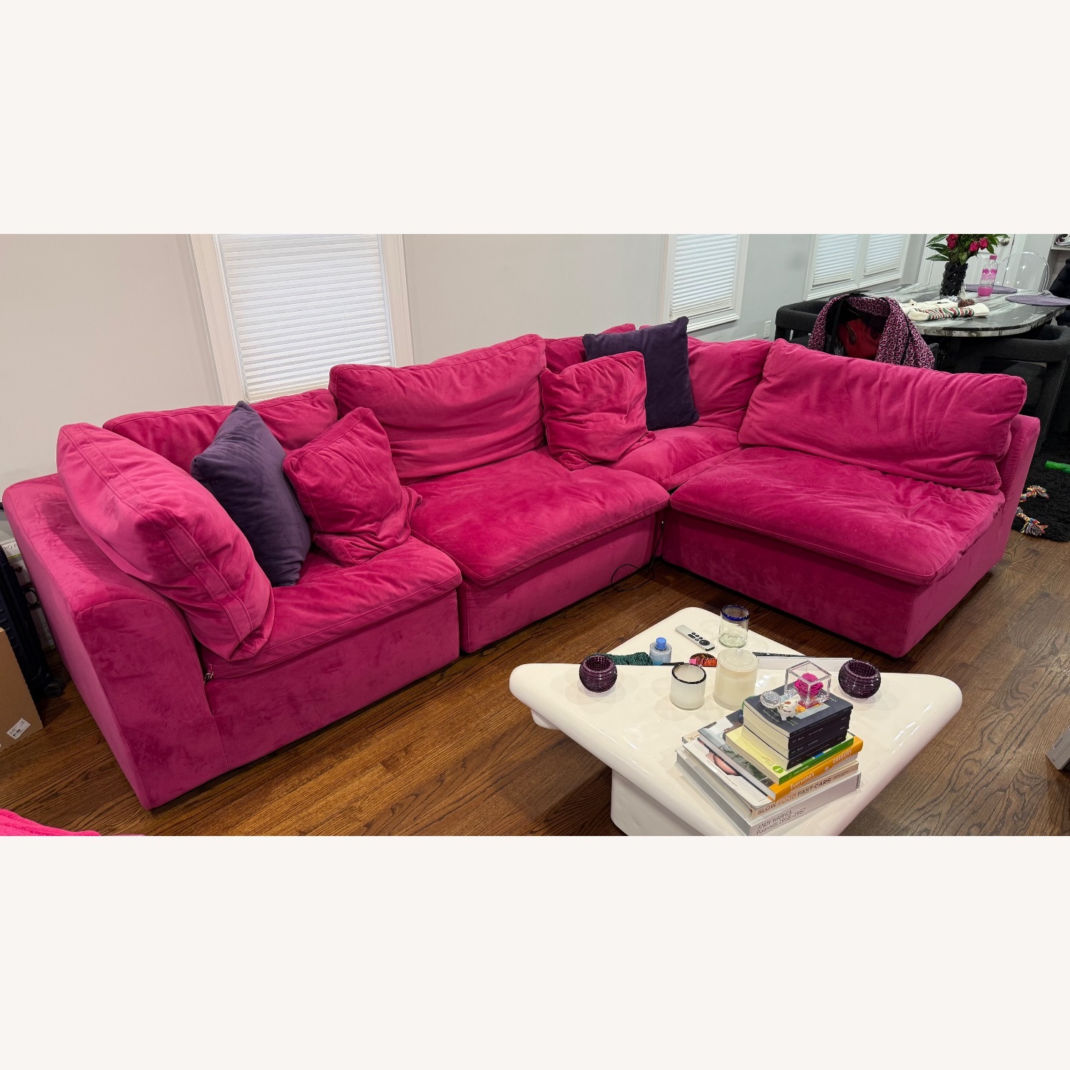 Joybird Bryant Pink Fabric 3+ Piece Sectional - image-5