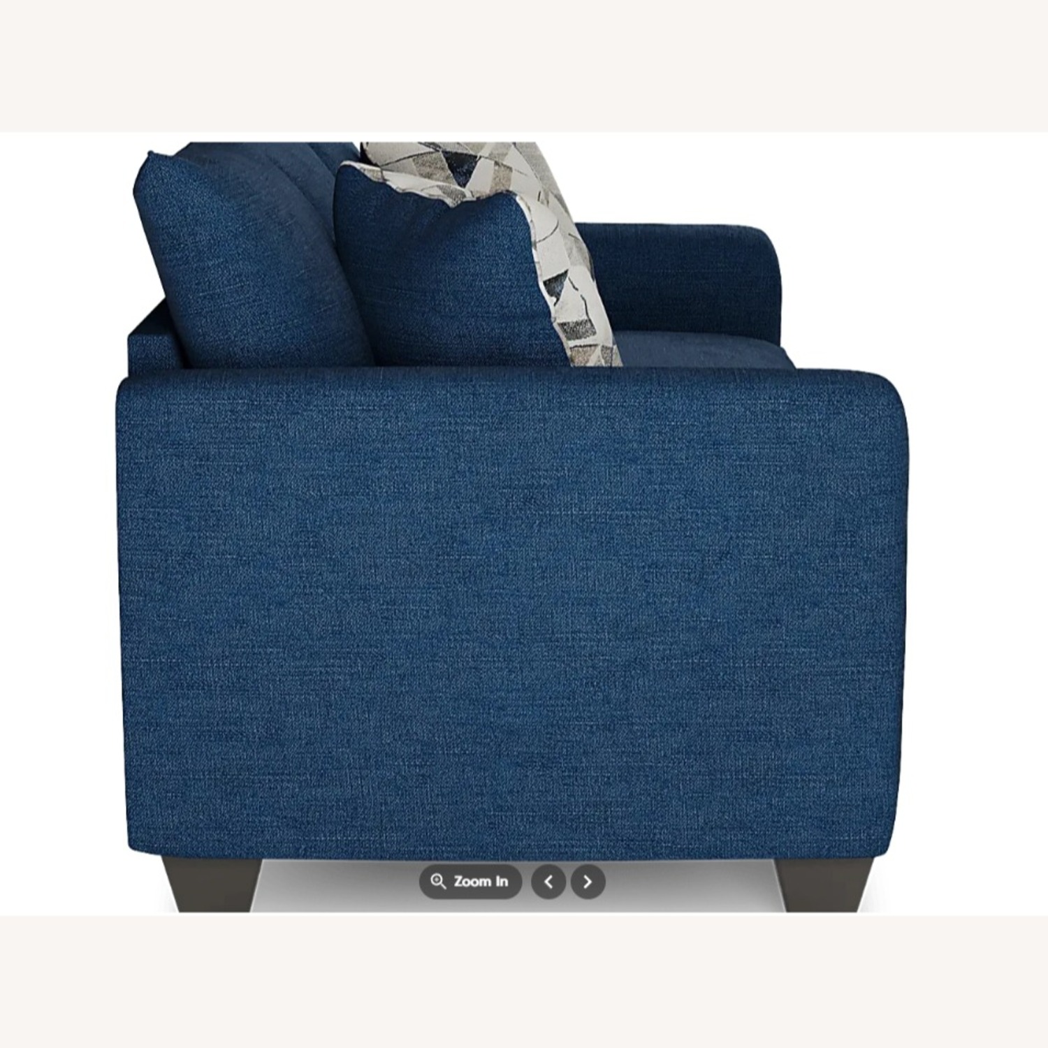 Rooms-To-Go Blue 2 Seater Couch - image-2