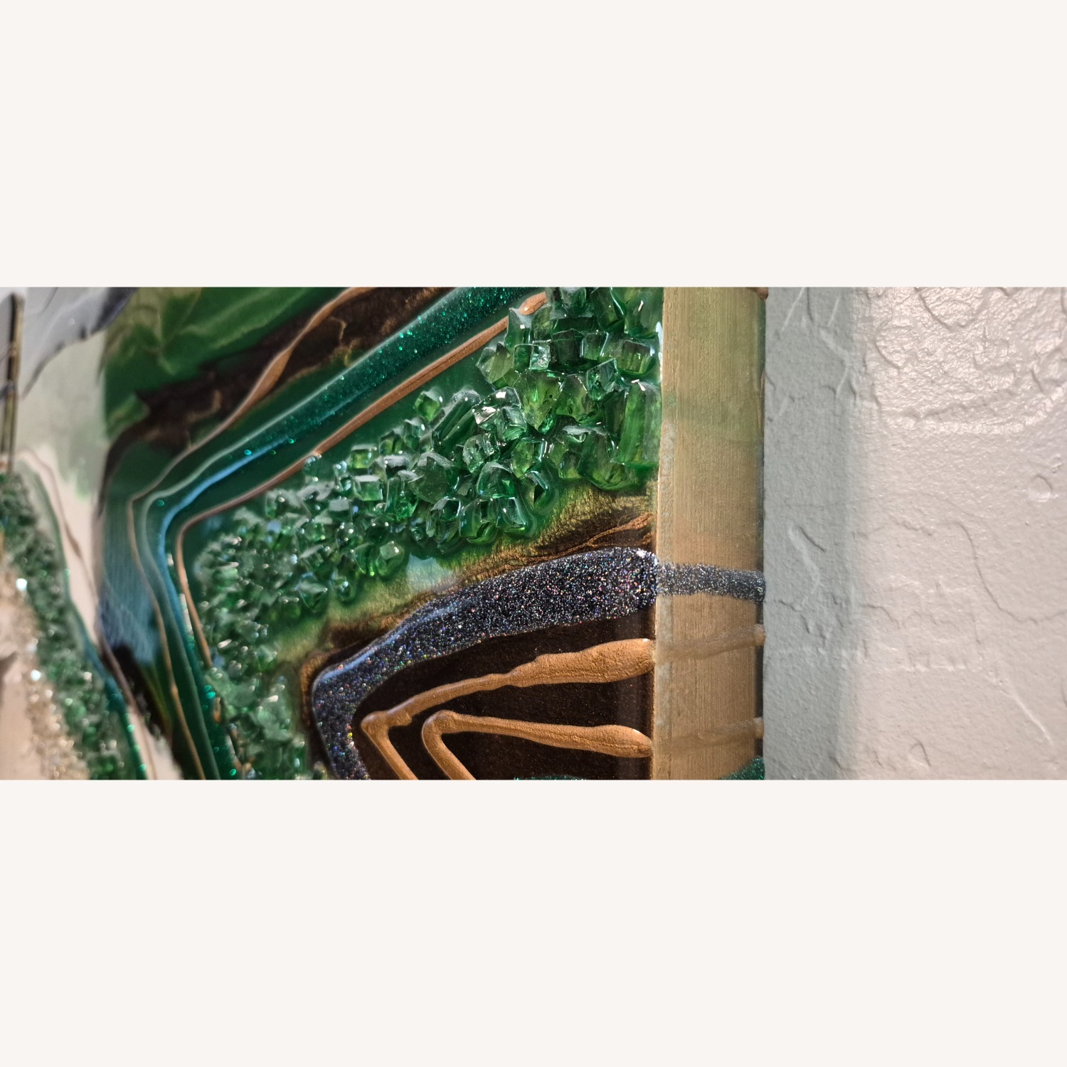 Factual Abstract Resin Wall Art - image-1