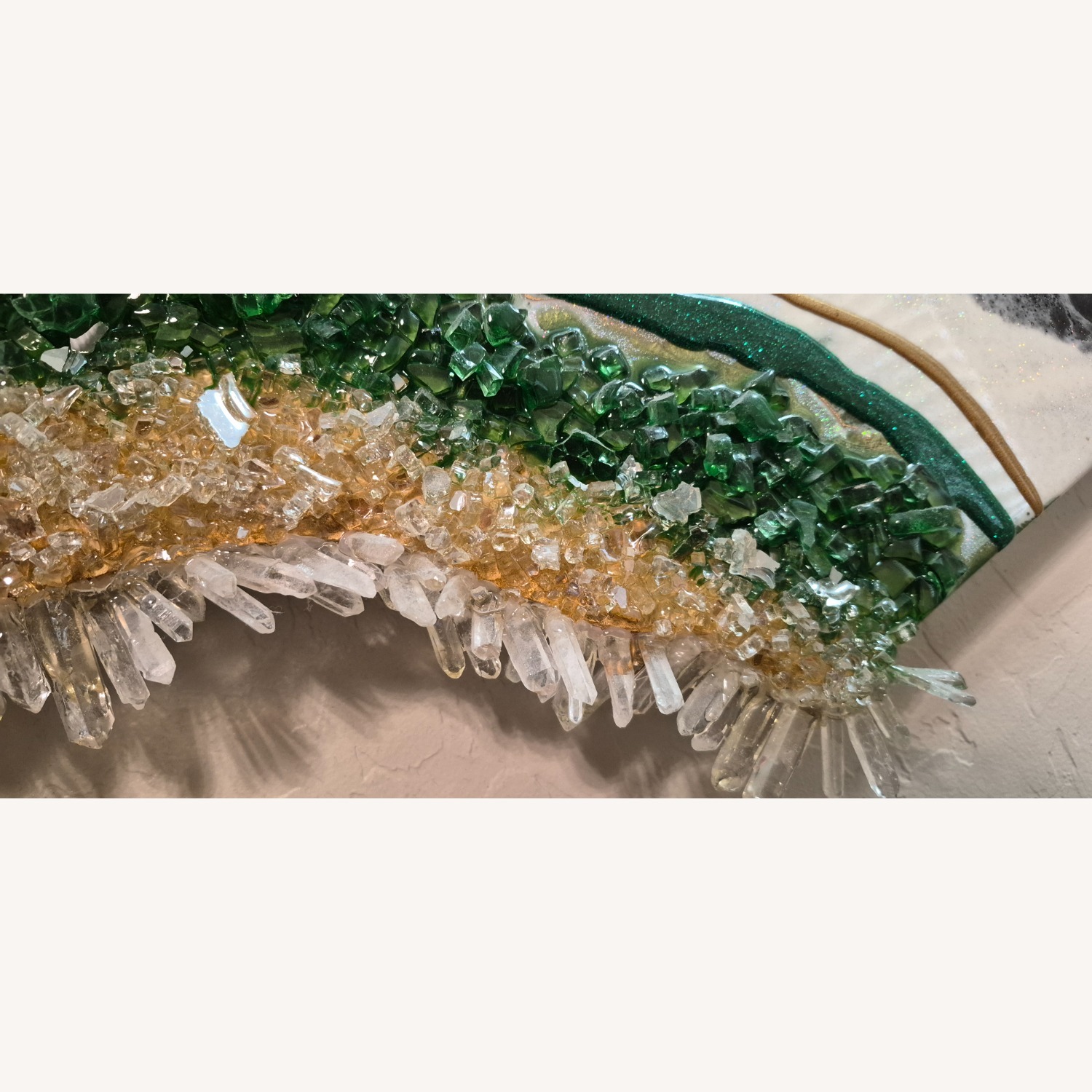 Factual Abstract Resin Wall Art - image-2