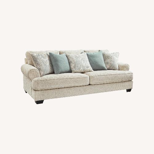Used Ashley Furniture White Fabric 3+ Seater Sofa for sale on AptDeco