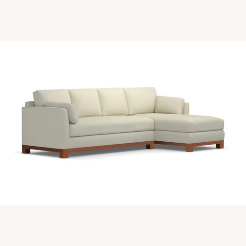 Used Apt2b Avalon White Fabric 2 Piece Sectional for sale on AptDeco