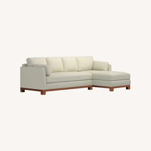 Used Apt2b Avalon White Fabric 2 Piece Sectional for sale on AptDeco