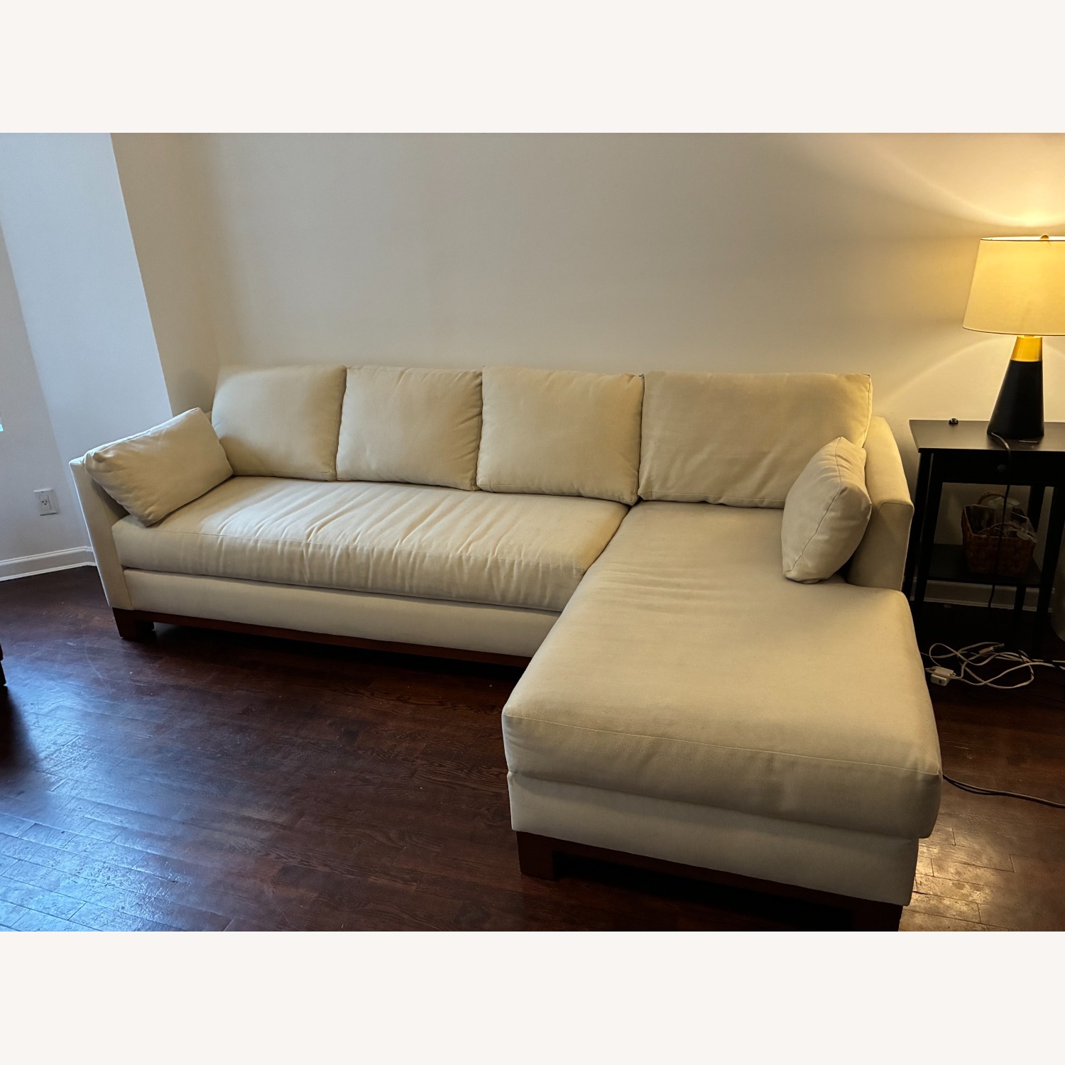 Apt2b Avalon White Fabric 2 Piece Sectional - image-2