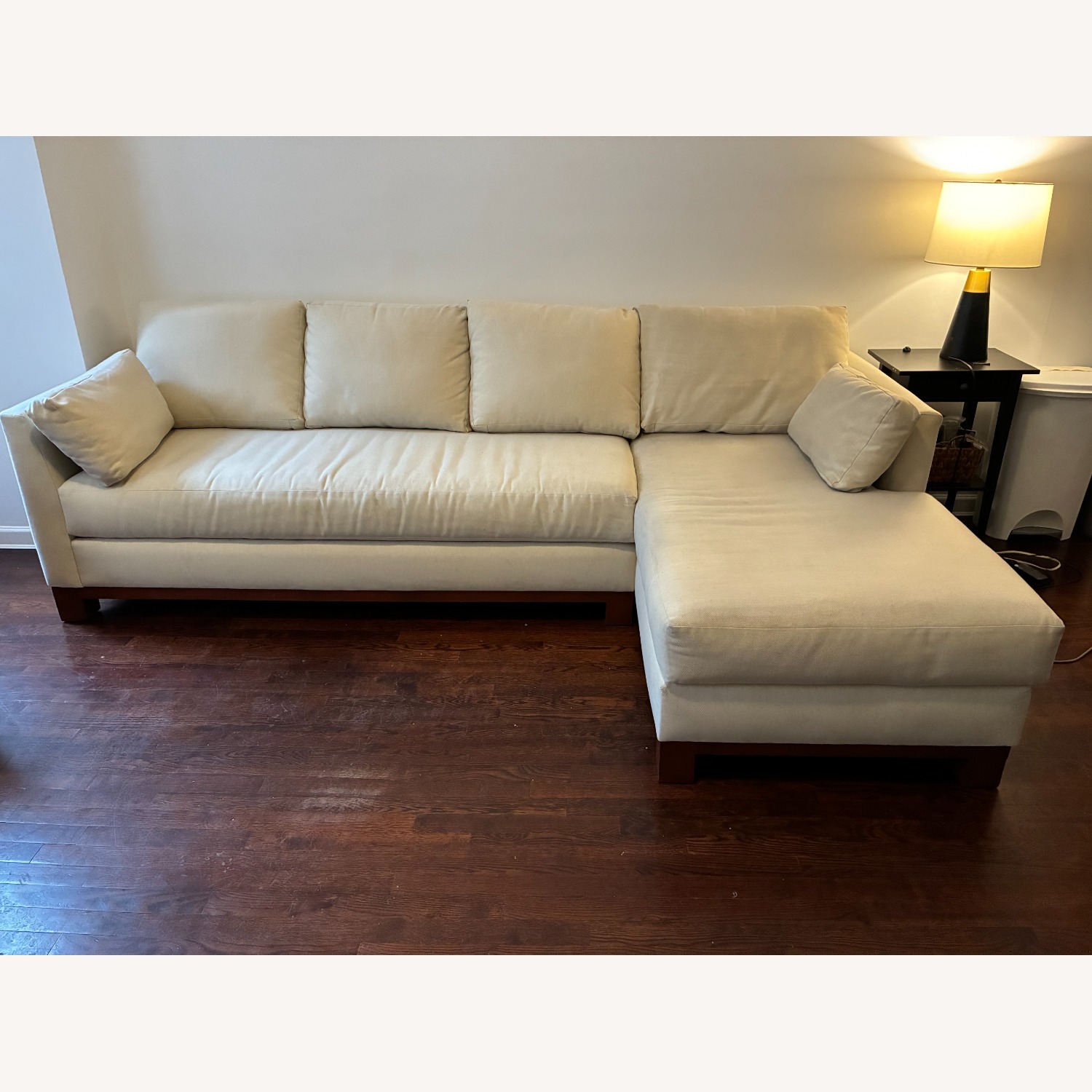 Apt2b Avalon White Fabric 2 Piece Sectional - image-1