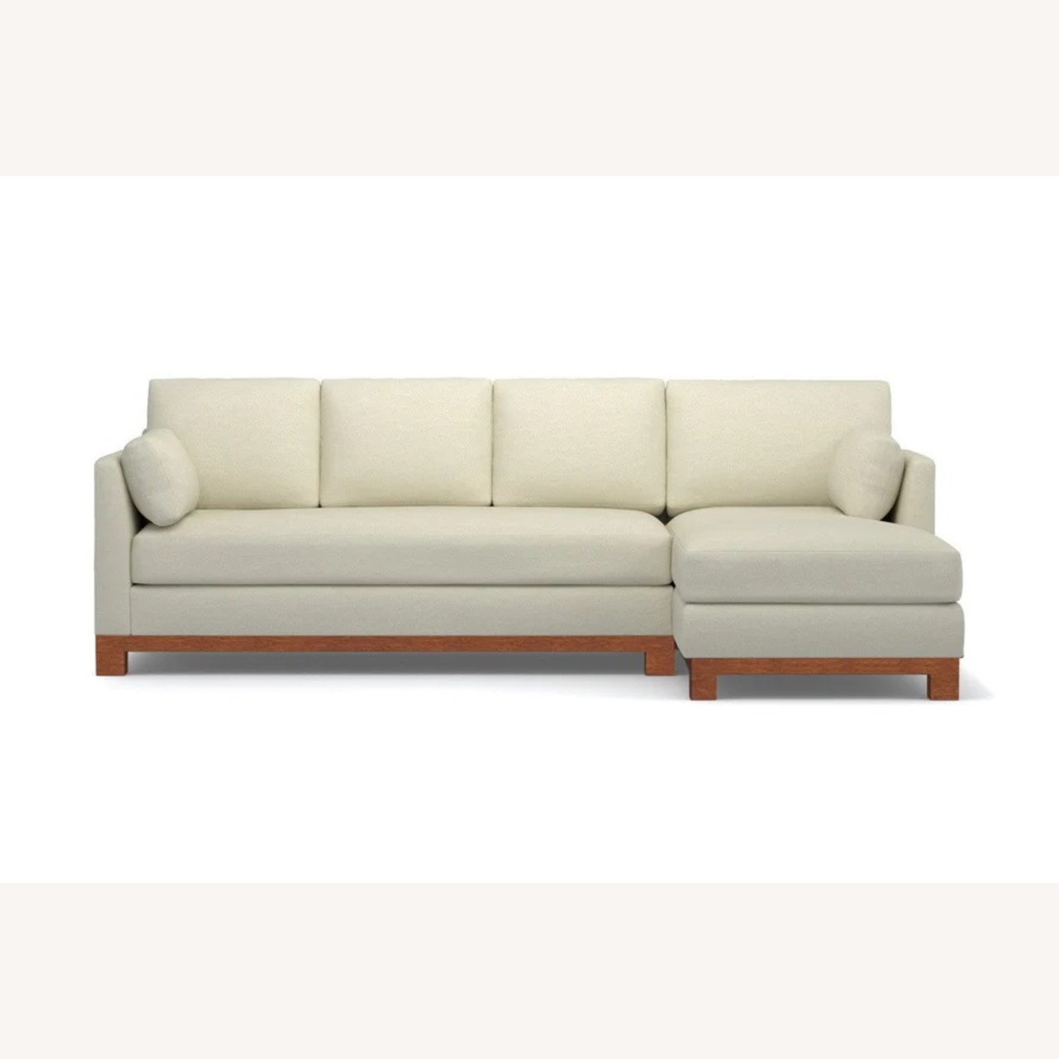 Apt2b Avalon White Fabric 2 Piece Sectional - image-3