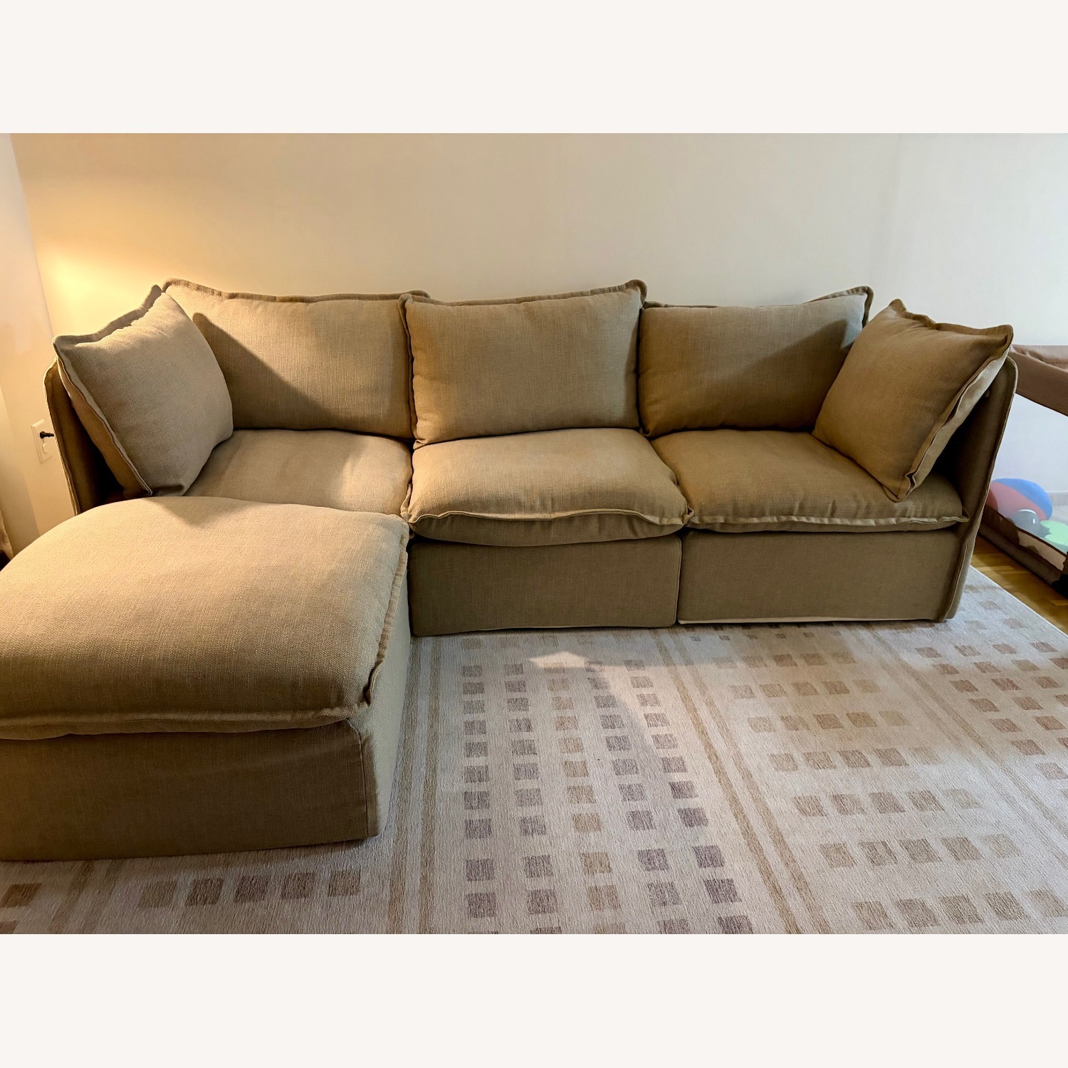 Cozey Gaia Fabric 3+ Seater Sofa - image-2