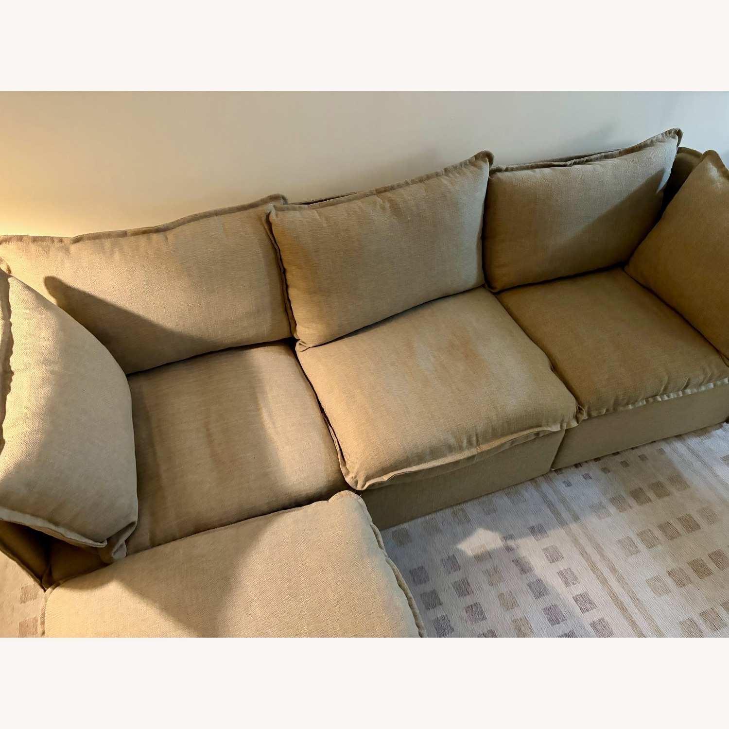 Cozey Gaia Fabric 3+ Seater Sofa - image-1