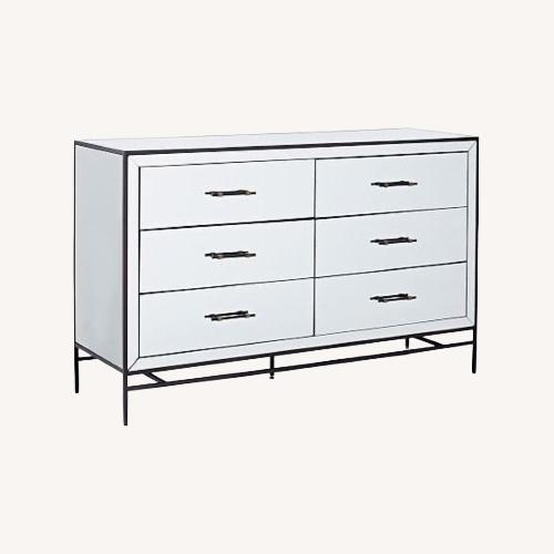 Used West Elm 6 Drawer Mirrored Dresser for sale on AptDeco